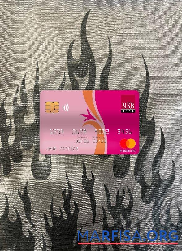 Realistic Hungary MKB bank mastercard photolook front sample